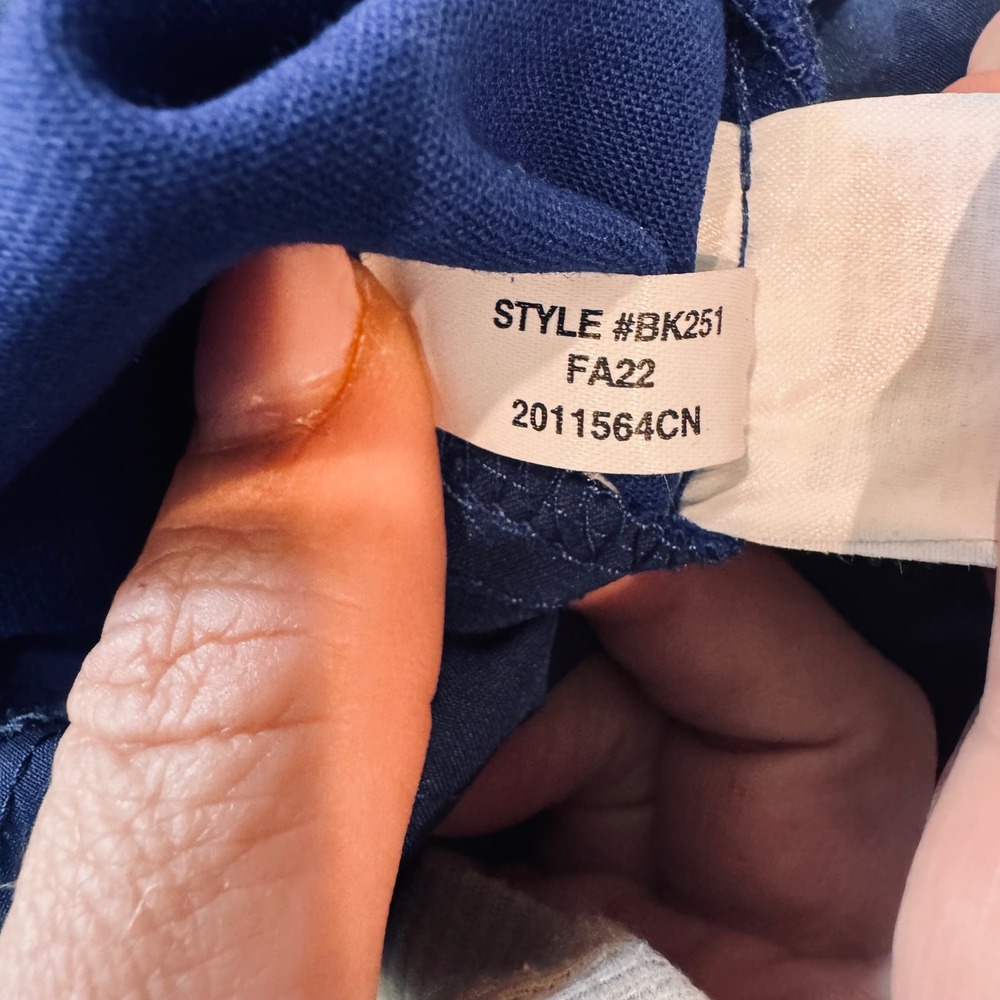 J.Crew Blue Kate Straight Leg Trouser Pants Vibrant Workwear | Size 6 - Picture 7 of 9